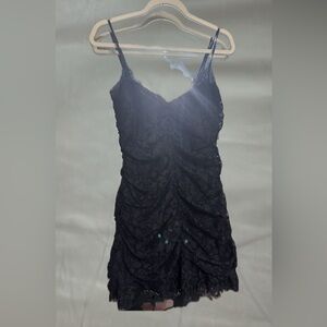 For Love And Lemons Black Lace Mini Dress